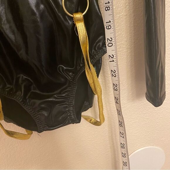 Kelle dance jazz acro costume leotard gold sequin JAGGED SPIRIT 5172 SA adult - Picture 8 of 11